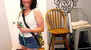 phoenix rae fingers pussy and sucks cock