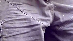 Rustyas1 takes another casual piss in his homemade mature routine