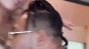 Khatarine Madri and Barbara Alves twerk and cum with big cocks