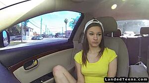 petite teen 18+ hitchhiker fucking outdoor pov