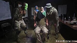 hot teen 18+ caught sneaking in the army base.