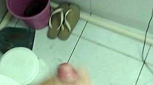 Brazilian Tattoo Fan Jacks Off Before Christmas Dinner in Bold Action