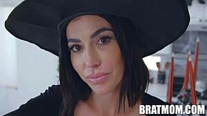 Stepmom's Seductive Halloween Hookup.