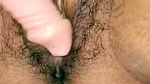 Desi Hot Indian Girl Inserts Dildo Into Hairy Pussy While Moaning