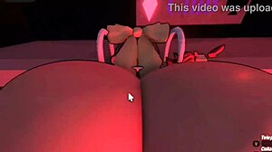 Oh man, that smug girl just couldn't wait to get fucked in Roblox fan request 2! 😏