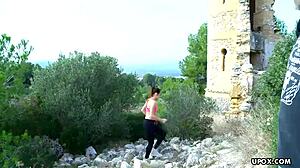 Brunette Cutie Ashley Woods Gets Pussy Drilled Super Hard Outdoors.