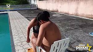 Young Thick Latina Meets Uncle DJ Jump And Gets Fully Fucked In Pool 😍