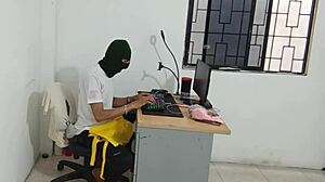 Neighbor gets horny and shows off her ass in front of the camera