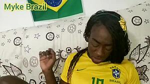 fernanda chocolate goes to myke brazil's house to watch the world cup game and see the result