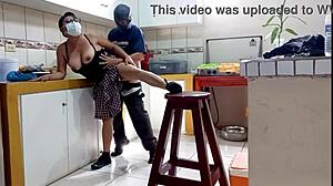 Secret Sex Between Stepmother And Stepson At Home.