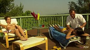 Small Tits Lesbian Getting the Hots for Her Friend as She Was Getting a Massage Kissing Pussy Shaved Thai Brunette Cunilingus Muff Diving