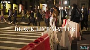 Does Black Lives Matter when she's licking big black cock doggystyle?