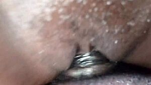 Close-up pussy fucking and detailed creampie