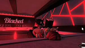 Oh man, that smug girl just couldn't wait to get fucked in Roblox fan request 2! 😏