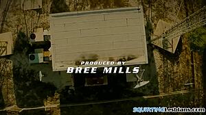 dominant lesbian fingers tight babe's trimmed pussy to squirting orgasm