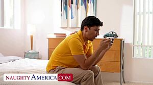 Sexy milf sophia locke fucks sons friend in cowgirl