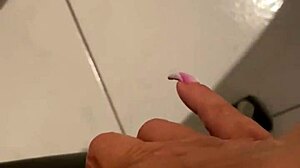 Blonde Wife Masturbates in Lingerie While Parents Are Away