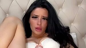 Horny American exchange student gives girlfriend experience with toys and squirting