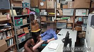 fake cop in uniform aids hooker in interracial hardcore sex scene