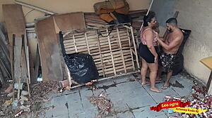 Chubby Latina Gives Ass to Brother-in-Law in Abandoned House!