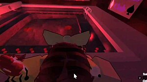 Oh man, that smug girl just couldn't wait to get fucked in Roblox fan request 2! 😏