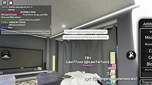 fucking cute 18+ kitty slut rough in doggystyle blowjob on roblox condo