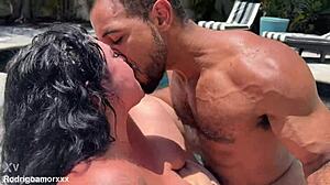 Josie Jaxxon enjoys poolside quickie