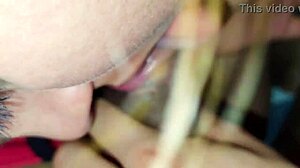 Young Guy Applies Lotion, Fucks Wife, Cums In Mouth