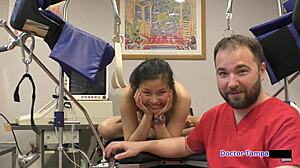 Dr Tampa Explores Raya Nguyen In Risky Backstage Latex Toy Play