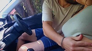 hidden in the car we couldn't wait 😈