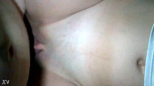 This wet shaved pussy is getting licked by her friend in a homemade amateur scene.