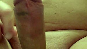 Petite girl jerks off quickly, teasing with her tiny body