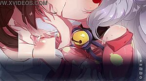 Chasing Tails Lesbian Fox 69 in Snow