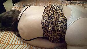 Sexy MILF in Satin Panties Gets Ass Licked Dirty French Talk POV Homemade Couple