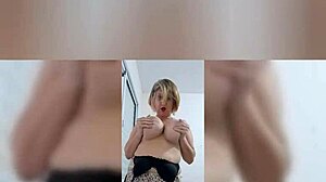 Mature Woman Cums Swinging Tits