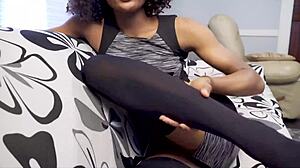 Beautiful step mom sucks cock and gets fucked POV