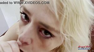 oh, skinny blonde annie archer sucking that juicy cock before getting pounded and facialed!