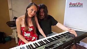 Wow! Brunette coed Cloe gets pounded deep and jizzed on