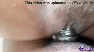 Close-up pussy fucking and detailed creampie