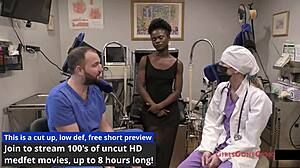 Nurse rina arems performs yearly checkup