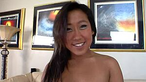 Asian mom sucking big cock?