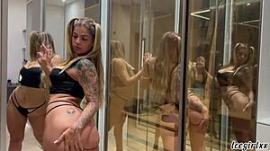 Brazilian Blonde Takes Cum Without Waste, Makes Him Eat Tight Ass