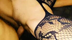 monster cock stretches every hole rough in stockings pov