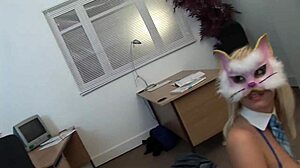 Office group gathers for a costume event with quick activities.