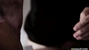 Adriana Chechik squirting during threesome with boyfriend and border patrol