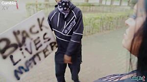 Does Black Lives Matter when she's licking big black cock doggystyle?