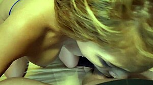 Caught Dirty Stepsister Masturbating, Ends with Cum on Big Tits