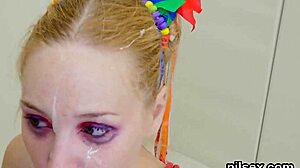 hot nympho gets that awkward anal treatment in the nuthouse...
