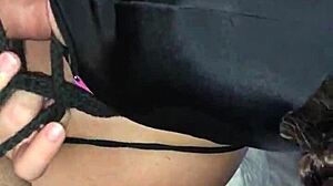 sucking on a lollipop