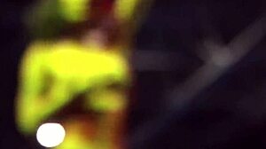 cock sharing scandal on public sex fair stage